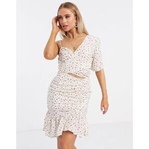 NWT Pretty Darling one shoulder mini dress in floral